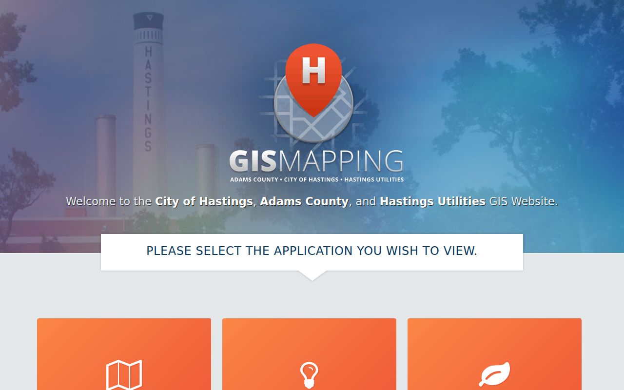 Hastings neighbors Adams County and City GIS parcel and civic layer map
